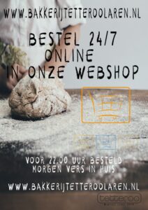 Bestel in de webshop van Bakkerij Tetteroo